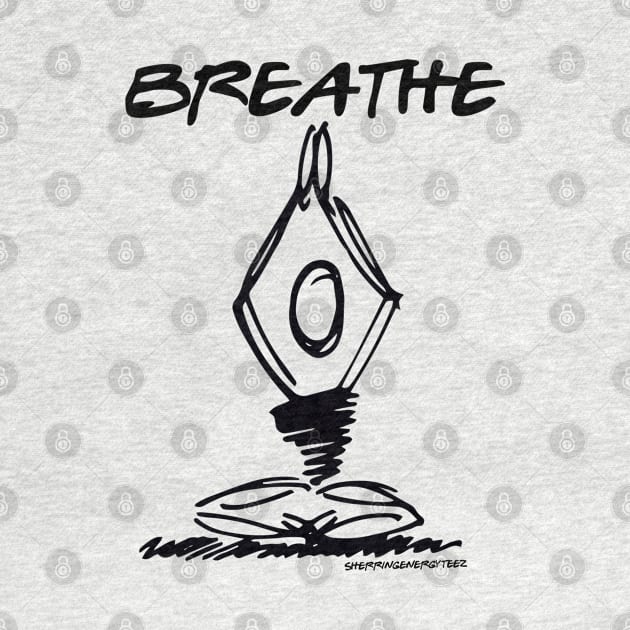 Breathe Yoga Pose v2 by SherringenergyTeez